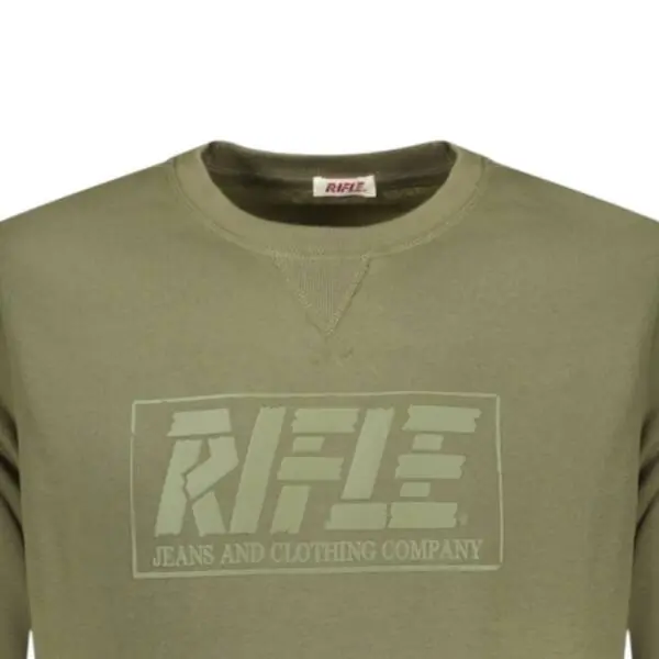 Rifle Jeans - Ανδρική Μπλούζα Φούτερ Regular Fit RFF415-ARMY Χακί RFF415-ARMY