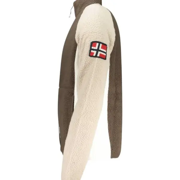 Norway Nautical School - Ανδρική Ζακέτα Φούτερ Fleece 859503-FALCON Καφέ 859503-FALCON