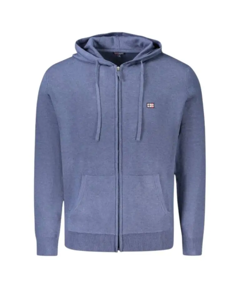 Norway Nautical School - Ανδρικό Πουλόβερ Με Φερμουάρ 843105-DENIM Μπλε