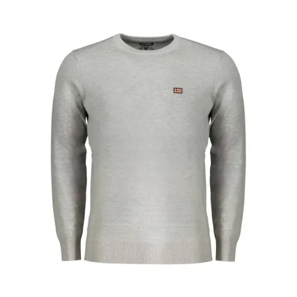 Norway Nautical School - Ανδρικό πουλόβερ Crewneck 833101-GREYME Γκρι Ανοιχτό