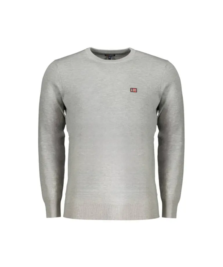 Norway Nautical School - Ανδρικό πουλόβερ Crewneck 833101-GREYME Γκρι Ανοιχτό