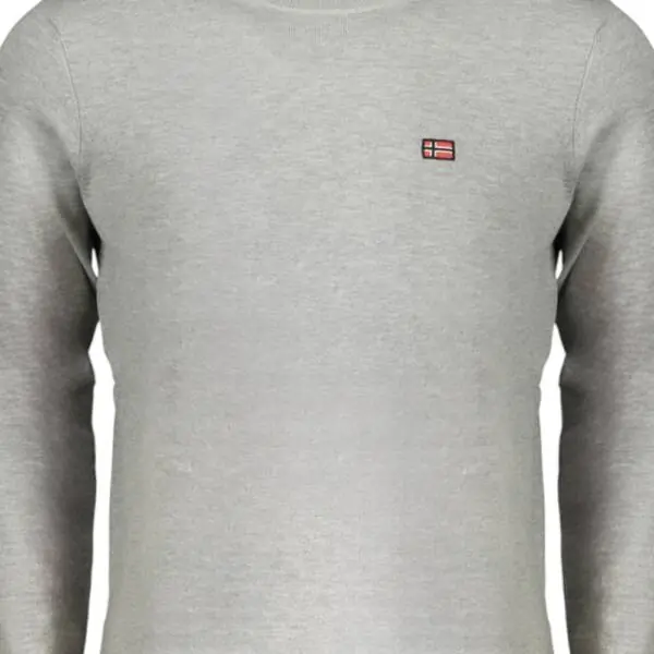 Norway Nautical School - Ανδρικό πουλόβερ Crewneck 833101-GREYME Γκρι Ανοιχτό 833101-GREYME