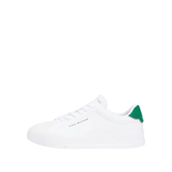 Tommy Hilfiger - Ανδρικά Sneakers Th Court Lth Detail Ess FM0FM05367-01U Λευκό FM0FM05367-01U