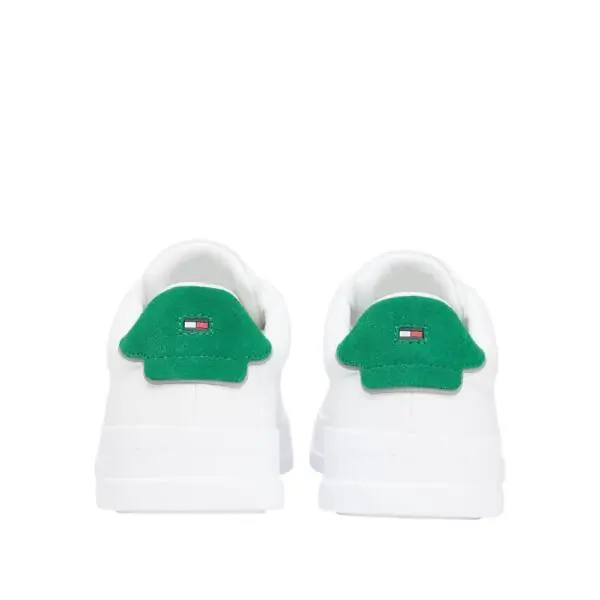 Tommy Hilfiger - Ανδρικά Sneakers Th Court Lth Detail Ess FM0FM05367-01U Λευκό FM0FM05367-01U