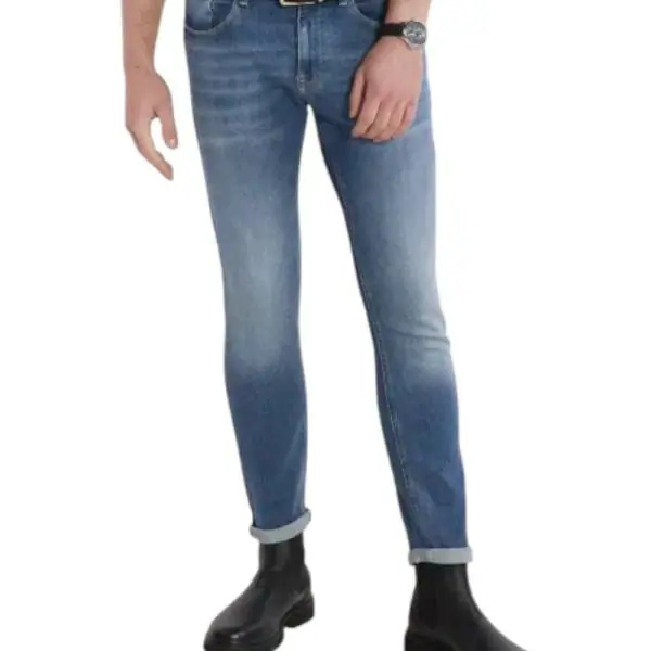 Tommy Hilfiger - Ανδρικό Παντελόνι Τζιν Austin Slim Fit DM0DM17416-1AB Μπλε DM0DM17416-1AB