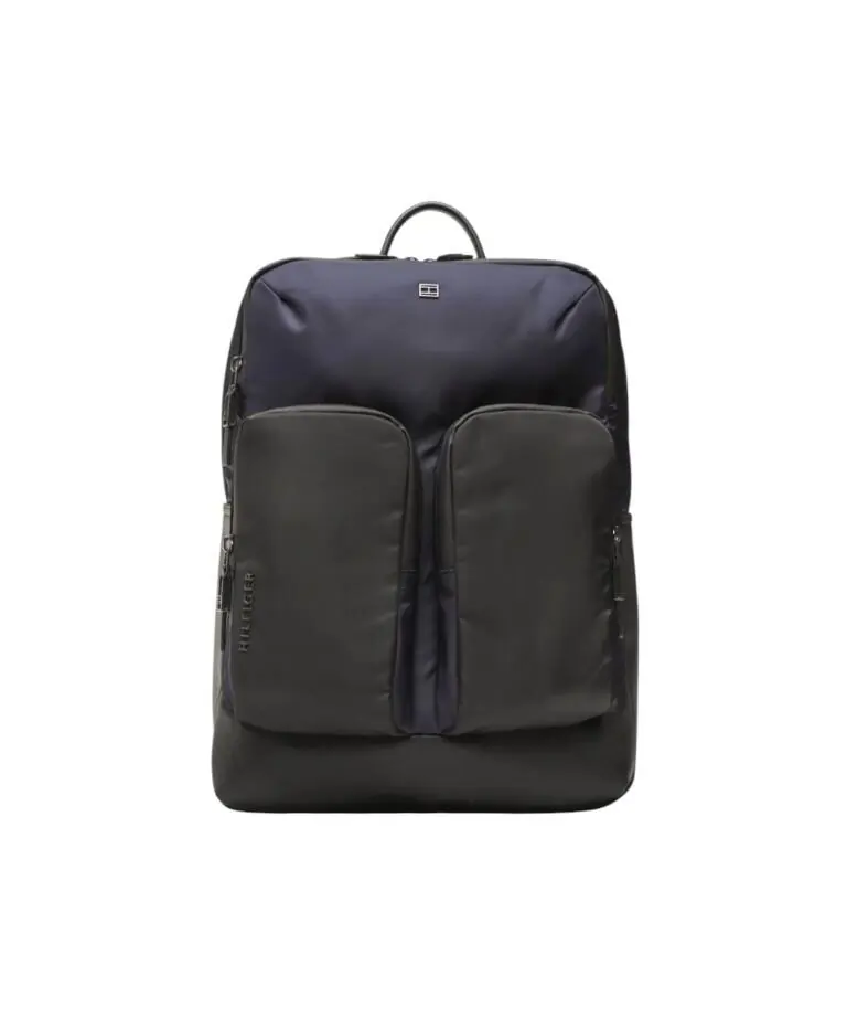Tommy Hilfiger - Ανδρικό Σακίδιο Th City Commuter Tech Backpack AM0AM10597-DW6 Μπλε Σκούρο