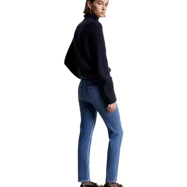Tommy Hilfiger - Γυναικείο Jean Th Jane High Waist Slim Cigarette Fit WW0WW39617-1A5 Μπλε WW0WW39617-1A5