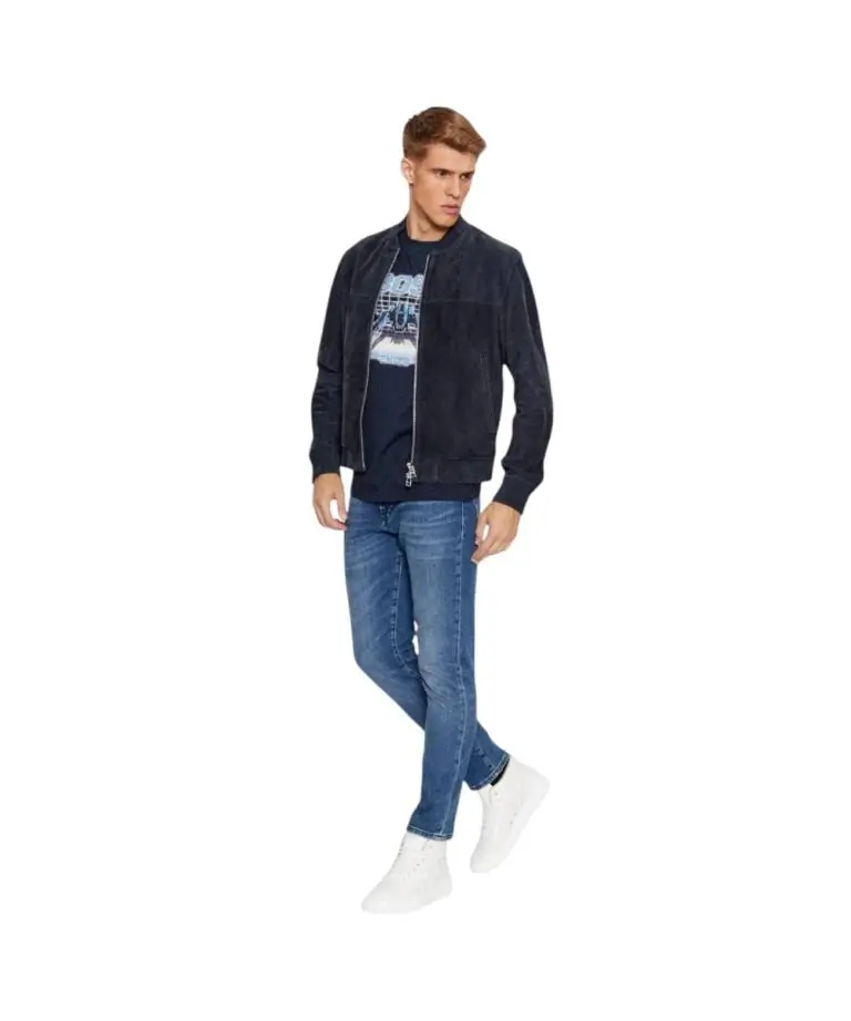 Hugo Boss - Ανδρικό Παντελόνι Re Maine Bc-C Compass Regular Jean 50501843-427 Μπλε