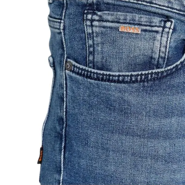 Hugo Boss - Ανδρικό Παντελόνι Re Maine Bc-C Compass Regular Jean 50501843-427 Μπλε 50501843-427