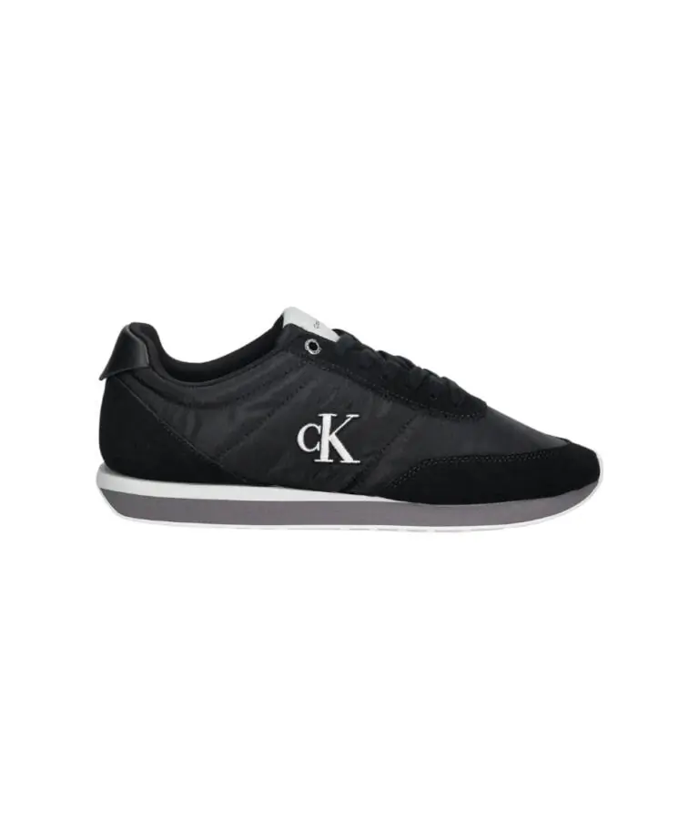 Calvin Klein - Ανδρικά Sneakers Ck Retro Runner Ess Mix Mat YM0YM01361-01Q Μαύρο