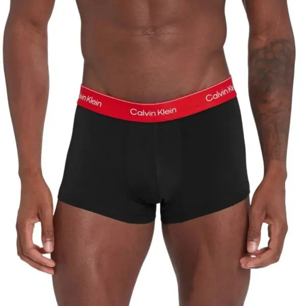 Calvin Klein - Ανδρικά Μποξεράκια 3Pack Icon Cotton Stretch LV00NB4389-0AZ Μαύρο LV00NB4389-0AZ
