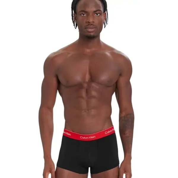 Calvin Klein - Ανδρικά Μποξεράκια 3Pack Icon Cotton Stretch LV00NB4389-0AZ Μαύρο LV00NB4389-0AZ