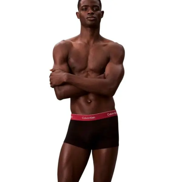 Calvin Klein - Ανδρικά Μποξεράκια 3Pack Icon Cotton Stretch LV00NB4389-2VA Μαύρο LV00NB4389-2VA