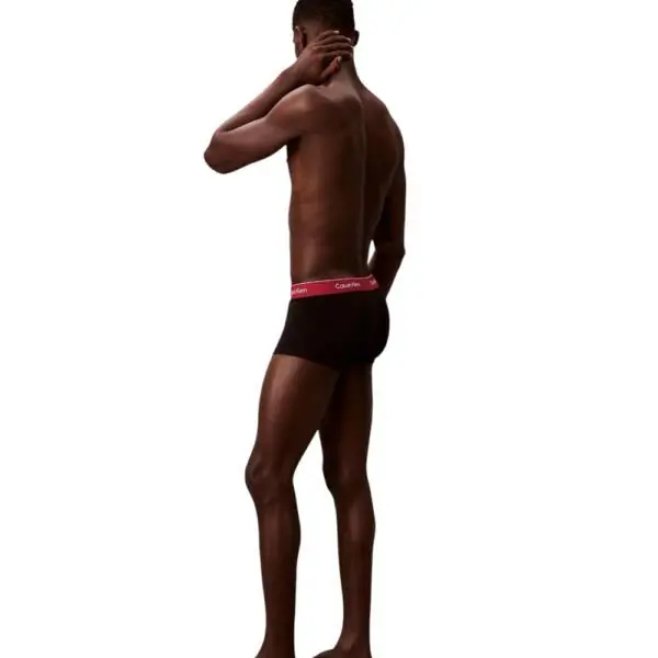 Calvin Klein - Ανδρικά Μποξεράκια 3Pack Icon Cotton Stretch LV00NB4389-2VA Μαύρο LV00NB4389-2VA
