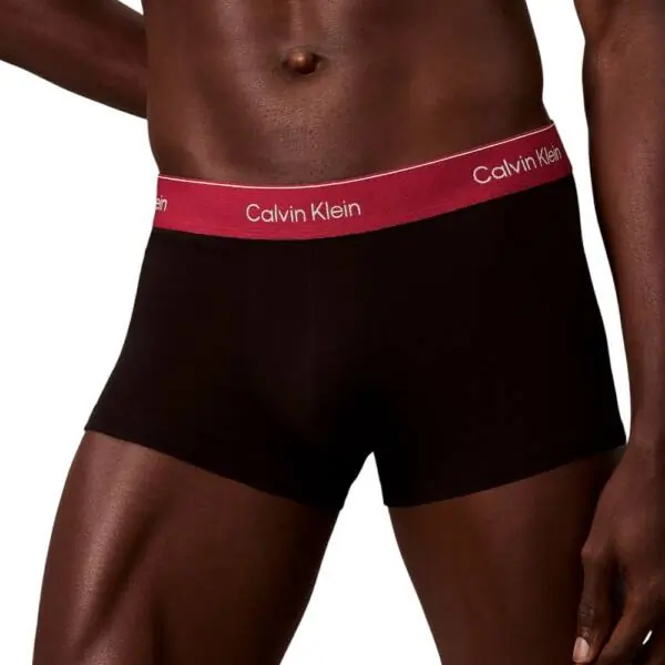 Calvin Klein - Ανδρικά Μποξεράκια 3Pack Icon Cotton Stretch LV00NB4389-2VA Μαύρο LV00NB4389-2VA