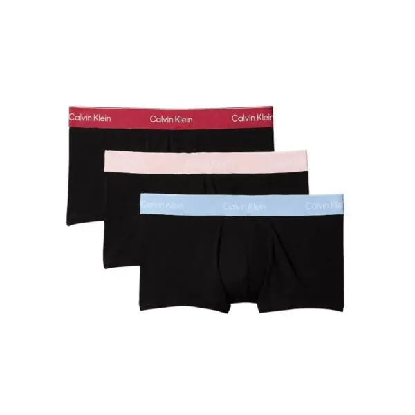 Calvin Klein - Ανδρικά Μποξεράκια 3Pack Icon Cotton Stretch LV00NB4389-2VA Μαύρο LV00NB4389-2VA