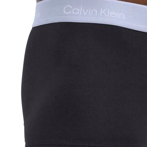 Calvin Klein - Ανδρικά Μποξεράκια 3Pack Icon Cotton Stretch LV00NB4389-R9B Μαύρο LV00NB4389-R9B