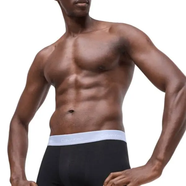 Calvin Klein - Ανδρικά Μποξεράκια 3Pack Icon Cotton Stretch LV00NB4389-R9B Μαύρο LV00NB4389-R9B