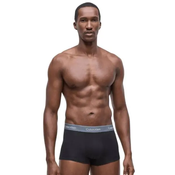 Calvin Klein - Ανδρικά Μποξεράκια 3Pack Icon Cotton Stretch LV00NB4389-R9B Μαύρο LV00NB4389-R9B