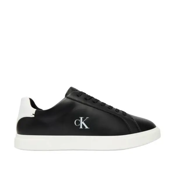 Calvin Klein - Γυναικεία Sneakers Low Pro Cup Laceup Lth Moire HW0HW02845-0GM Μαύρο
