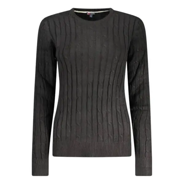 Norway Nautical School - Γυναικείο πουλόβερ Crewneck 853405-BLACK Μαύρο