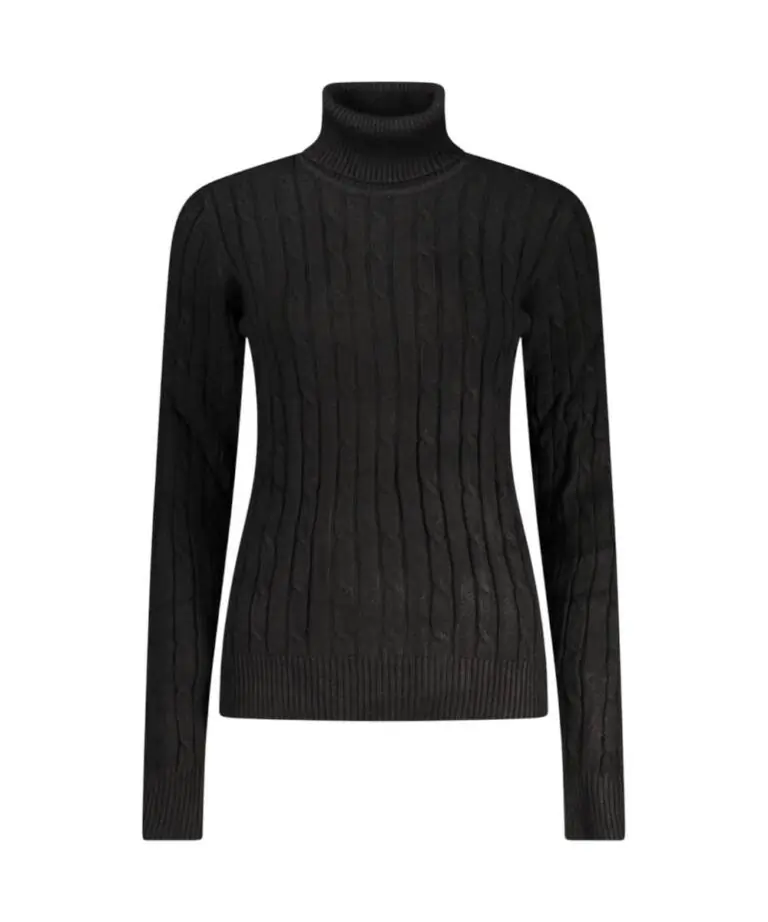 Norway Nautical School - Γυναικείο πουλόβερ Ζιβάγκο Dolcevita 853406-BLACK Μαύρο