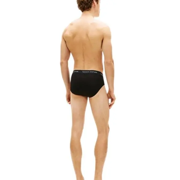 Tommy Hilfiger - Ανδρικά Σλιπ 3Pack Signature Logo Waistband Briefs UM0UM03471-0WE Μαύρο UM0UM03471-0WE