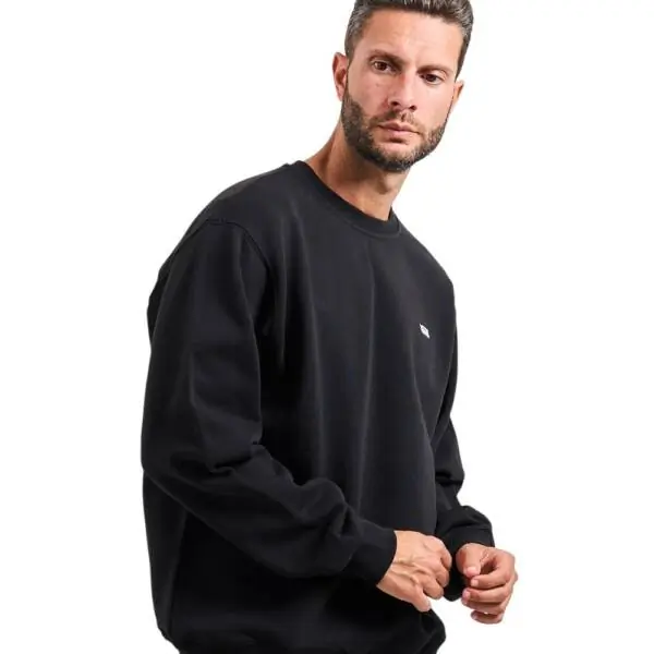 Vans - Ανδρικό Φούτερ Left Chest Ii Loose Crew VN000P20-BLK Μαύρο VN000P20-BLK