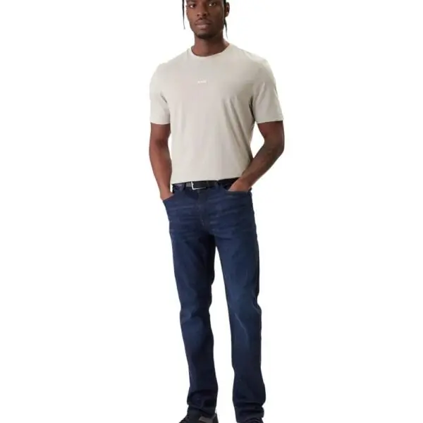 Hugo Boss - Ανδρικό T-shirt Tchup Relaxed Fit 50473278-070 Μπεζ 50473278-070