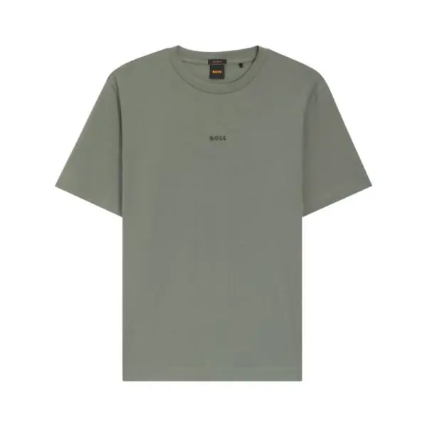 Hugo Boss - Ανδρικό T-shirt Tchup Relaxed Fit 50473278-077 Πράσινο Σκούρο 50473278-077