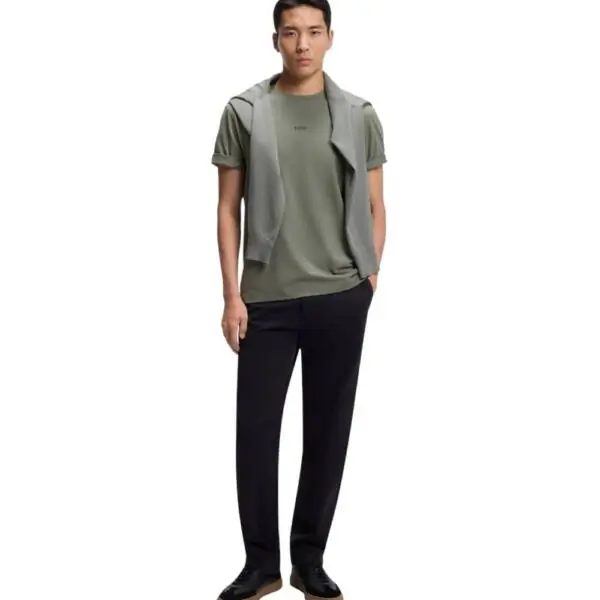 Hugo Boss - Ανδρικό T-shirt Tchup Relaxed Fit 50473278-077 Πράσινο Σκούρο 50473278-077