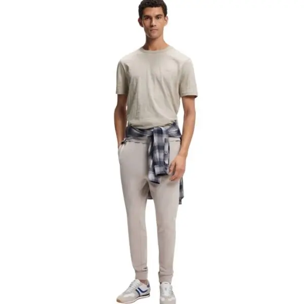 Hugo Boss - Ανδρικό T-shirt Tegood Regular Fit 50508243-070 Μπεζ 50508243-070