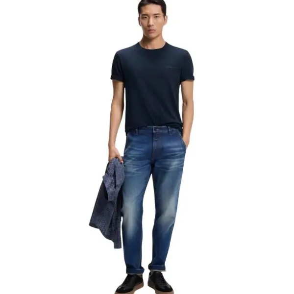 Hugo Boss - Ανδρικό T-shirt Tegood Regular Fit 50508243-464 Μπλε 50508243-464