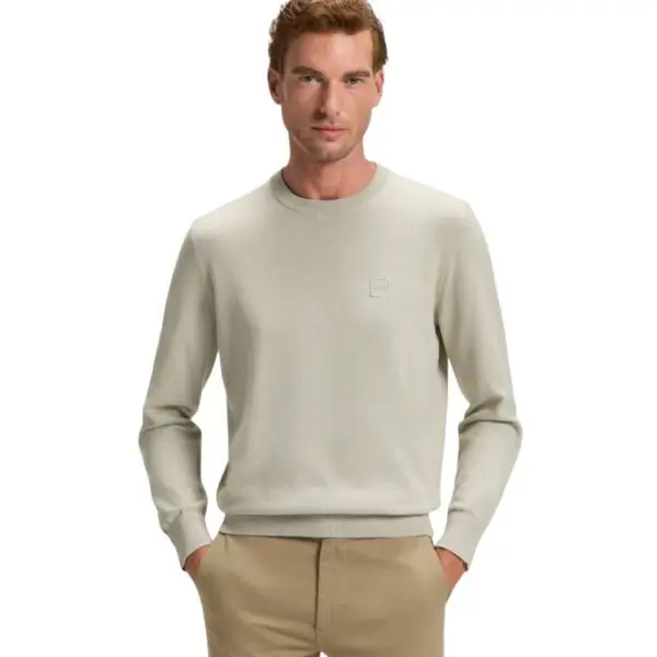 Hugo Boss - Ανδρικό Πουλόβερ Kanovanos 50527583-070 Μπεζ