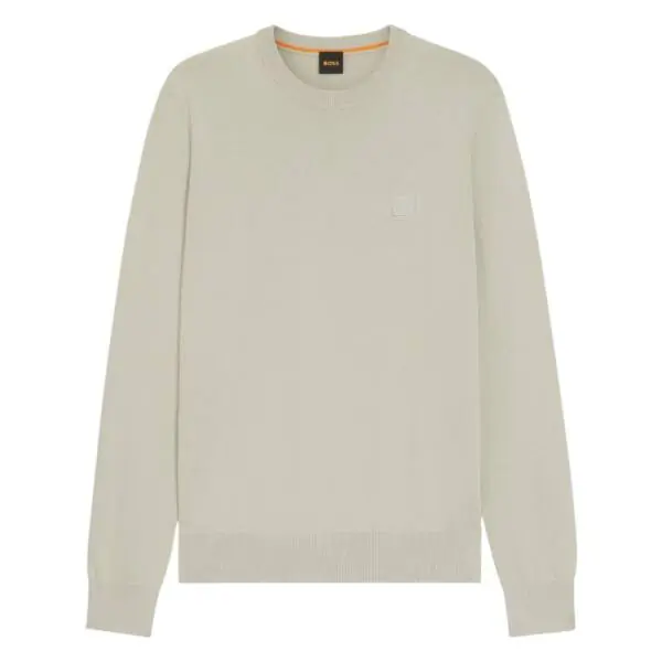 Hugo Boss - Ανδρικό Πουλόβερ Kanovanos 50527583-070 Μπεζ 50527583-070