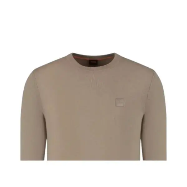 Hugo Boss - Ανδρικό Πουλόβερ Kanovanos 50527583-346 Καφέ Ανοιχτό 50527583-346
