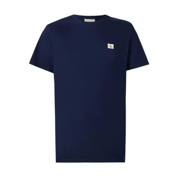 Calvin Klein - Ανδρικό T-shirt Cotton Badge Regular Fit LV04RC272G-WFW Μπλε Σκούρο LV04RC272G-WFW