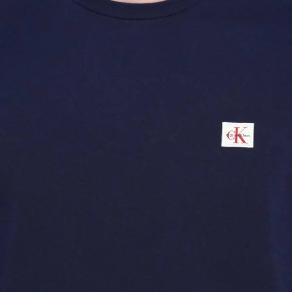 Calvin Klein - Ανδρικό T-shirt Cotton Badge Regular Fit LV04RC272G-WFW Μπλε Σκούρο LV04RC272G-WFW