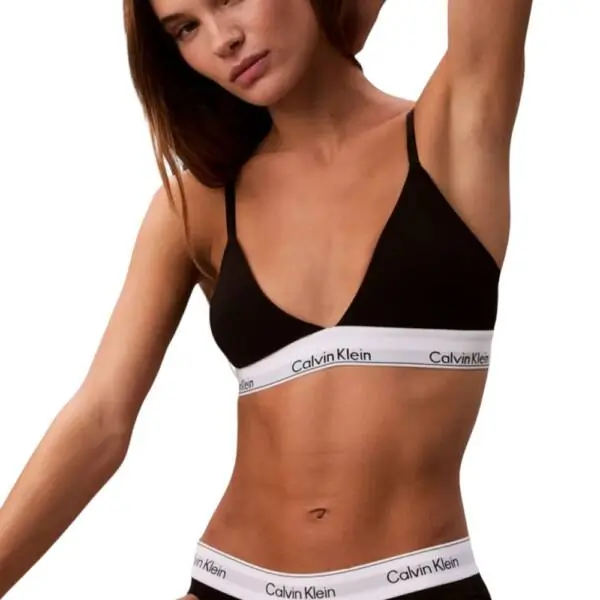 Calvin Klein - Γυναικείο Slip Icon Cotton Modal LV00QF8520-UB1 Μαύρο LV00QF8520-UB1