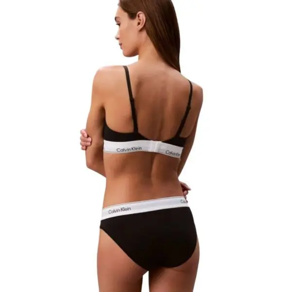 Calvin Klein - Γυναικείο Slip Icon Cotton Modal LV00QF8520-UB1 Μαύρο LV00QF8520-UB1