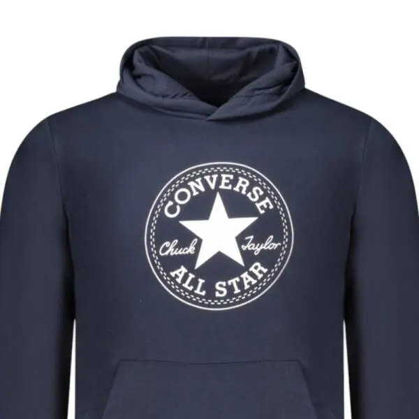 Converse - Παιδικό Φούτερ Fleece Με Κουκούλα 9CC858-695 Μπλε Ναυτικό 9CC858-695