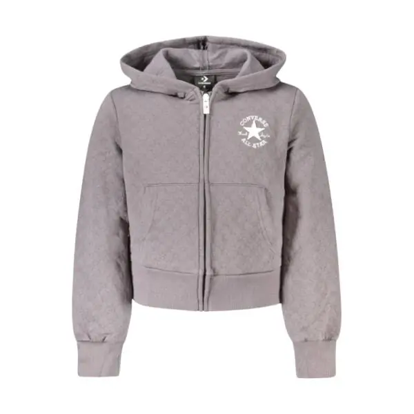 Converse - Παιδικό Φούτερ Girls Zip-up Με Φερμουάρ 4CG807-GDA Γκρι