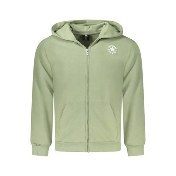 Converse - Παιδικό Φούτερ Long Sleeve Unisex Με Φερμουάρ 9CG706-F4Y Πράσινο