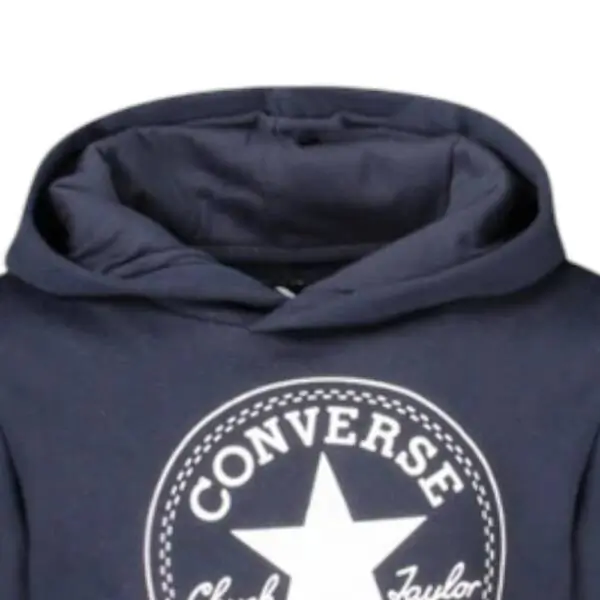 Converse - Παιδικό Φούτερ Unisex Με Κουκούλα 8CC858-695 Μπλε Ναυτικό 8CC858-695