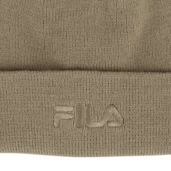 Fila - Ανδρικός Σκούφος Πλεκτός Beanie Cella Cap FCU0169-70070 Μπεζ FCU0169-70070