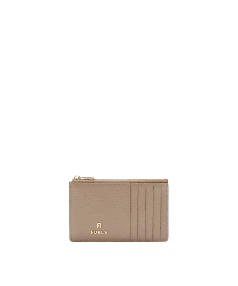 Furla - Γυναικείο Δερμάτινο Πορτοφόλι Camelia Card Case M WP00310-ARE000-1257S Μπεζ