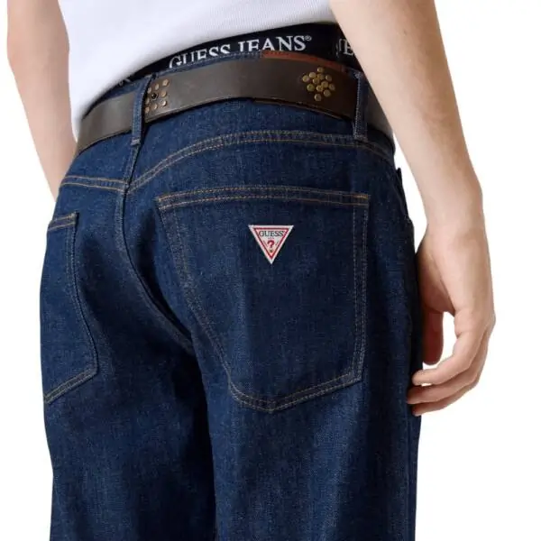 Guess - Ανδρικό Παντελόνι Τζιν G16 Straight M6RA1BD002G-GDRK Μπλε Σκούρο M6RA1BD002G-GDRK