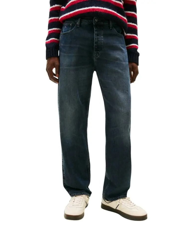 Tommy Hilfiger - Ανδρικό Παντελόνι Τζιν Sonny Regular Fit DM0DM23308-1BK Μπλε Σκούρο