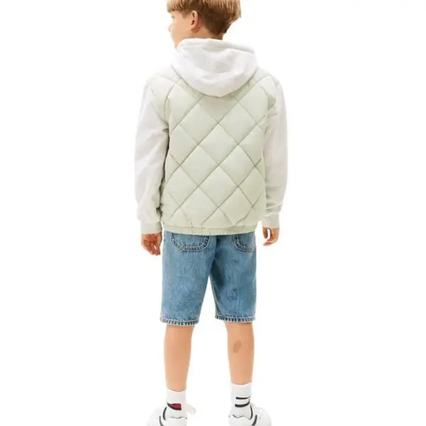 Tommy Hilfiger - Παιδικό Μπουφάν Quilted Hooded Relaxed Bomber KB0KB09736-M1C Πράσινο KB0KB09736-M1C