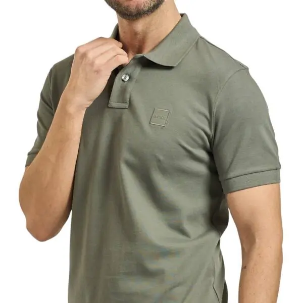 Hugo Boss - Ανδρικό Polo T-shirt Passenger Slim Fit 50507803-076 Λαδί 50507803-076